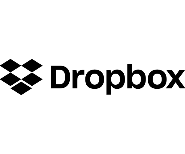 Dropbox logo on a white background, representing a business consultant.