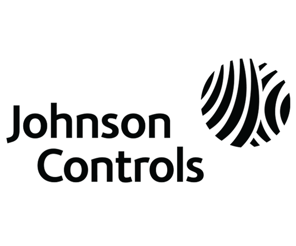 Johnson controls logo on a white background.