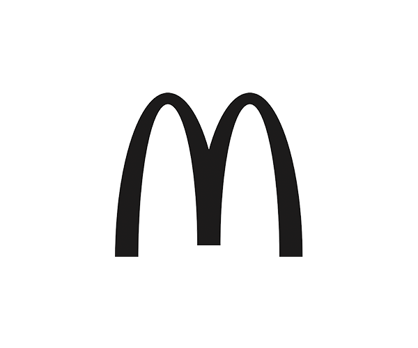White background showcasing McDonald's logo.